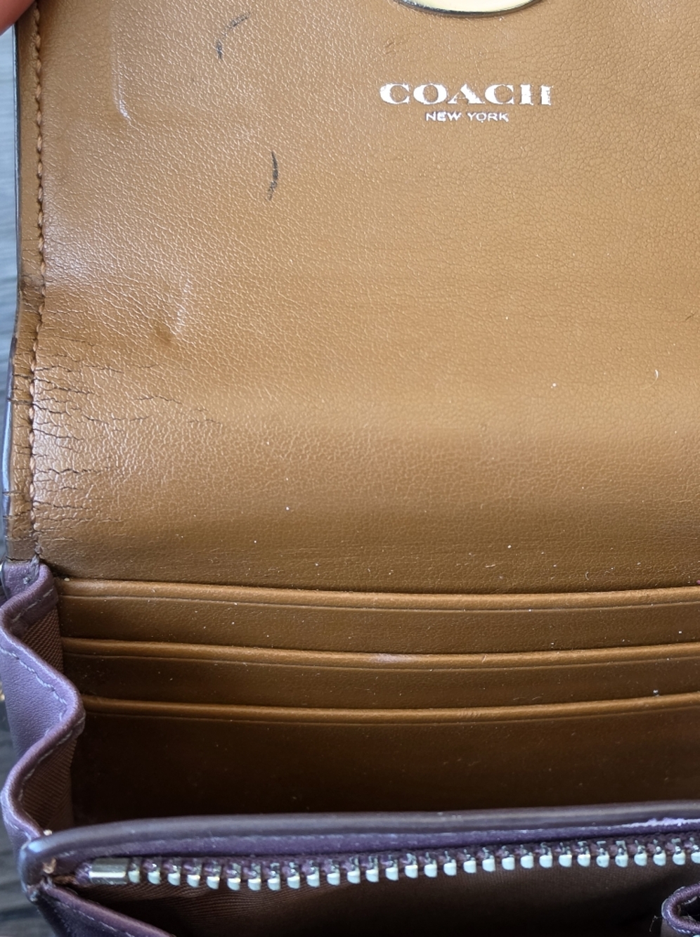 HTF COACH Colorblock Charm Flap Wallet - Picture 8 of 12
